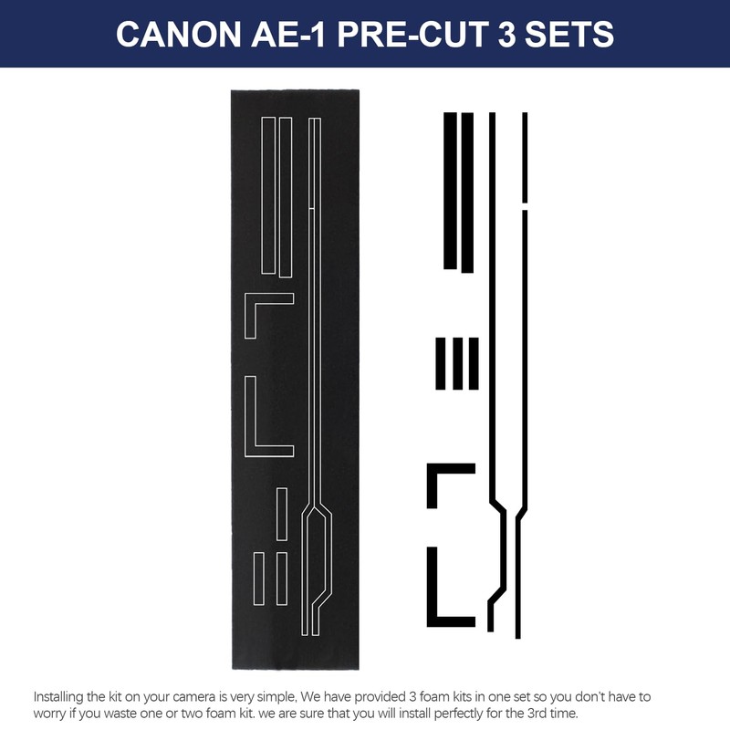 eTone Pre Cut Light Seal Foam Sponge Kit for Canon