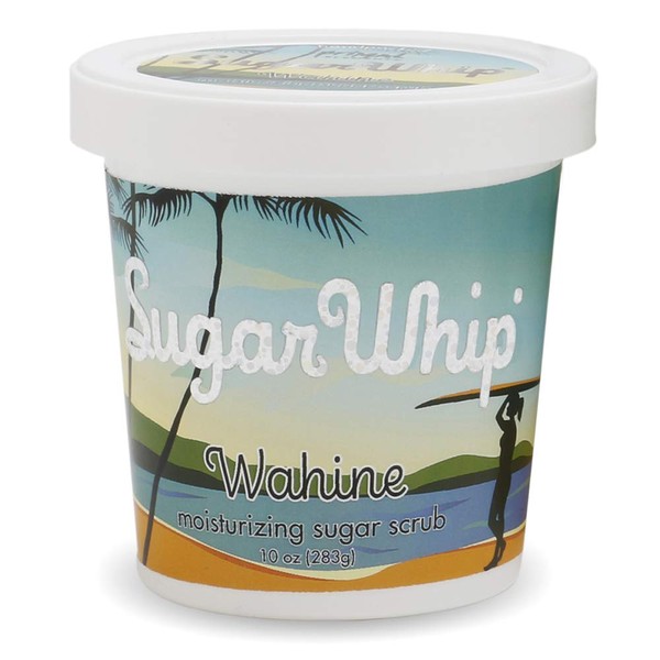 Primal Elements Sugar Whip Moisturizing Body Scrub [Wahine (Cedarwood/Vanilla/Apple/Coconut)] (10.9 oz (283 g) Cream Scrub, Cleansing, Exfoliating, Moisturizing, Gentle Body Scrub Made From Sugar Cane
