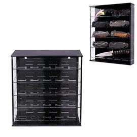 WLSANX Knife Display Stand, Pocket Knife Display Case for Wall, Pocket Knife Organizer Desktop, Knife Display Case, Acrylic Display Case Dispay Daggers, Folding Knife, Pocket Knife Holder