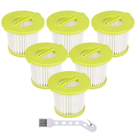 Leadaybetter 6 Pack PCL700 Filters Replacement for Ryobi ONE+ 18V Handheld Vacuum Models PCL704,PCL705,Also Fit For Hoover BH57400V, For HART 20-Volt Hand Vacuum HPHV34,HPHV33B,Part# A32F05N A32HF00