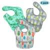 PandaEar 3 Pack Super Light Weight Baby Bib, Waterproof, Washable,