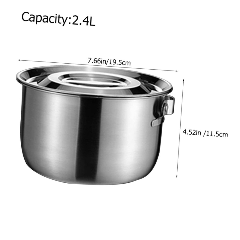 Ciieeo Stainless Steel Oil Basin with Lid Kitchen Multi Use