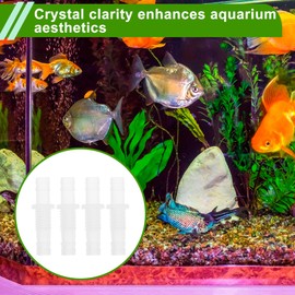 HOPESPANNER Plastic Hose Barb Fitting 5/16" to 5/16" Hose ID M10 Male Thread Thru-Bulk Bulkhead Fitting PP 4 Pcs