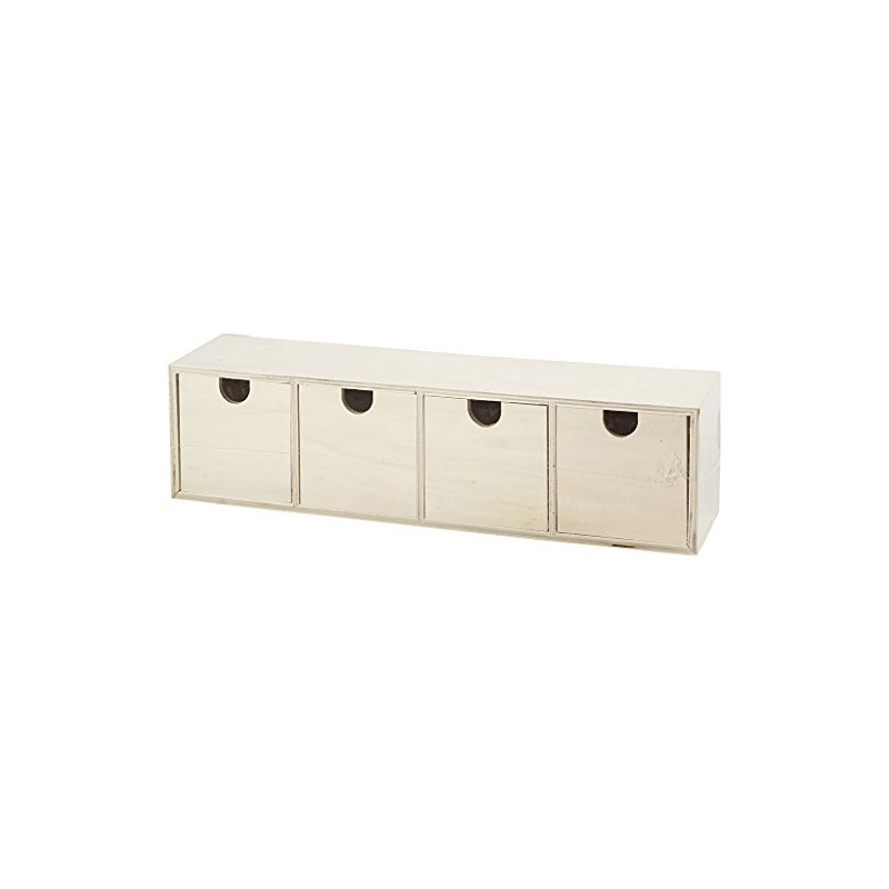 55766 Create Craft - 4 Drawer Box plywood 1pc