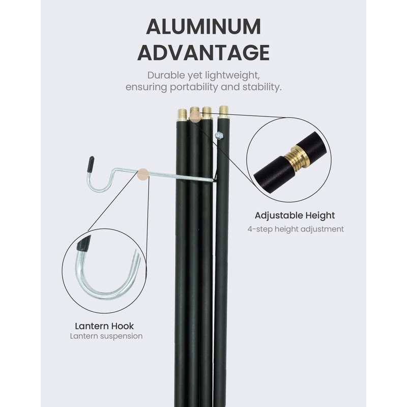 Prism CLA-D01 Claymore Multi Pile-Driver Universal Lantern Stand