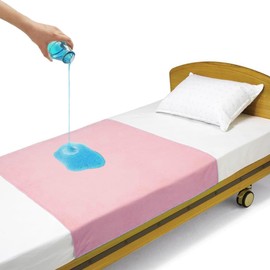 Waterproof Sheets, Lotion Mat, Bedwetting Sheet, Esthetic, Waterproof Mat, Leisure Sheet, Oil Massage, Mattress Cover, Bedwetting Mat, Nursing Sheet, 6.9 x 3.9 ft (2.2 x 1.3 m), Pink