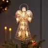 Kurt Adler UL3113 10-Light Capiz Angel Treetop With Vines And