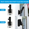 HOOPLE Flag Pole Holder for Outside House, Adjustable Flag Pole