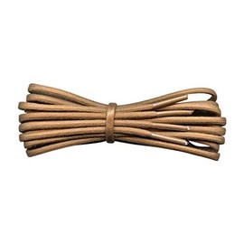 Fabmania Tan/Light Brown 3mm Round Waxed Cotton Shoelaces - 60cm
