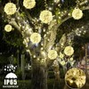 Baung Christmas String Lights Outdoors,4 Pack 15.74" Sphere Lights,Ball Tree