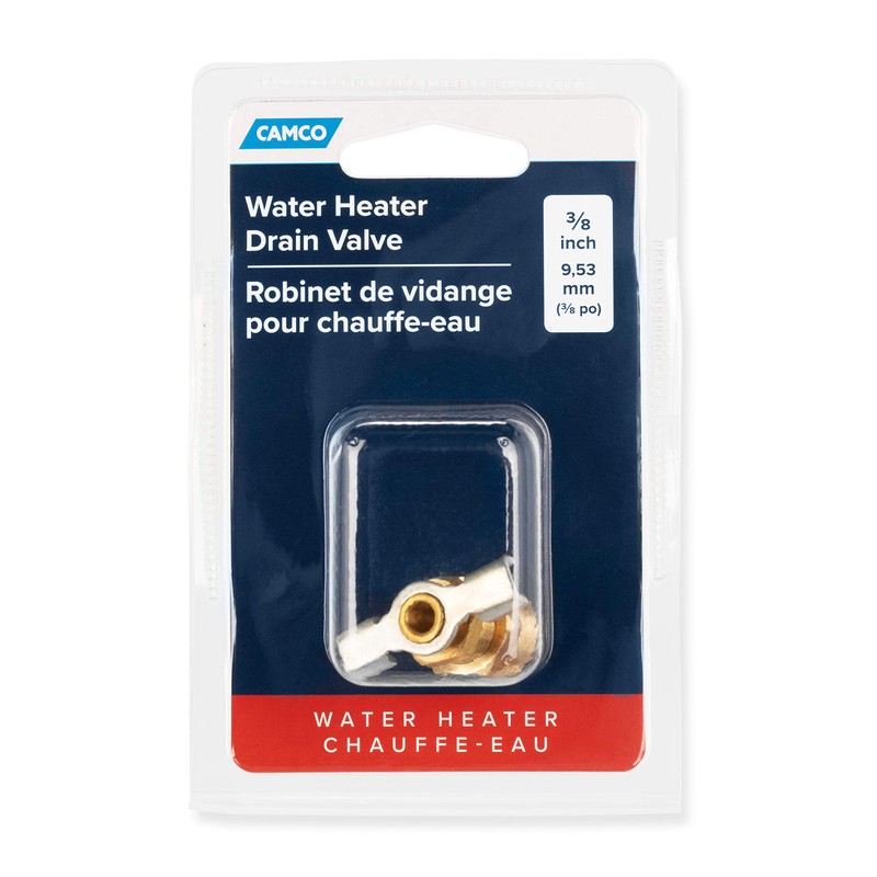 Camco 11683 RV 3/8" Water Heater Drain Valve