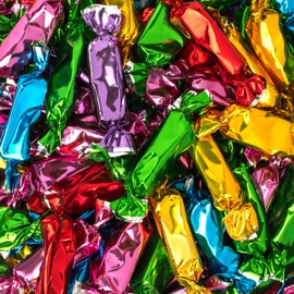 Candy Envy - Individually Wrapped Caramels - Assorted Color Wrappers - 2 Pound Bulk Assorted Candy - 150 Pieces Per Bag