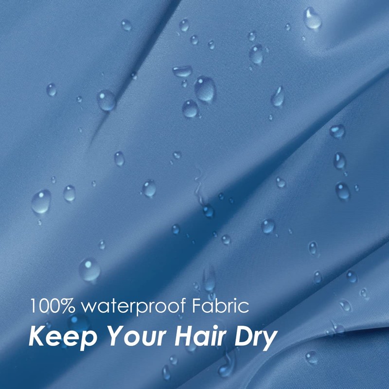 Auban Gorro de ducha extra grande, doble capa, impermeable, reutilizable,