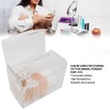 Transparent Cotton Swab Storage Box Makeup Powder Puff Cosmetic Tool