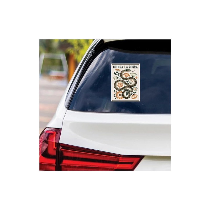 Immigrant Rights Chinga La Migra Vinyl Sticker, Resist Hate Decal,