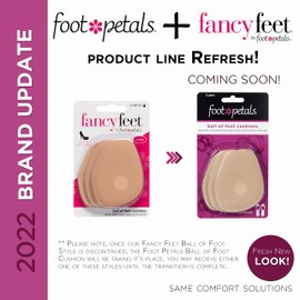 Fancy Feet Women's Ball of Foot Cushions 3 Pairs, Khaki