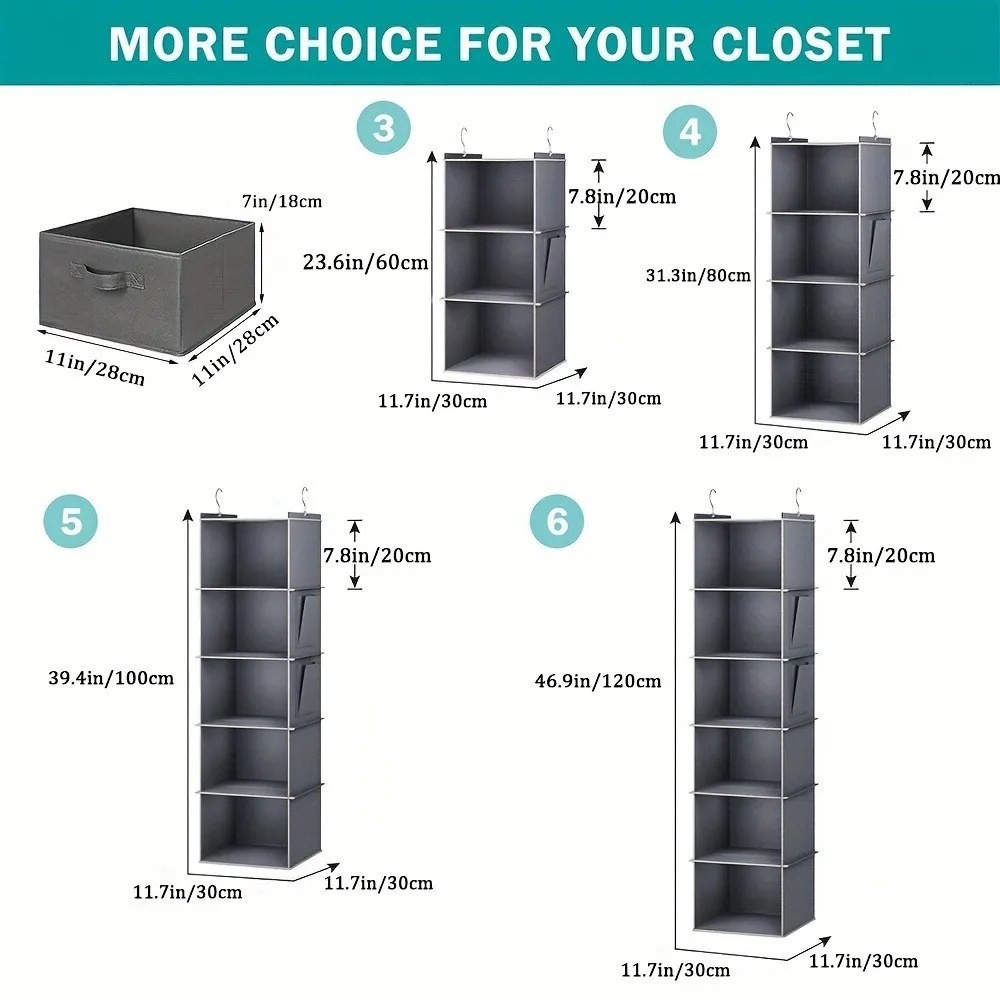 hanging closet organizer