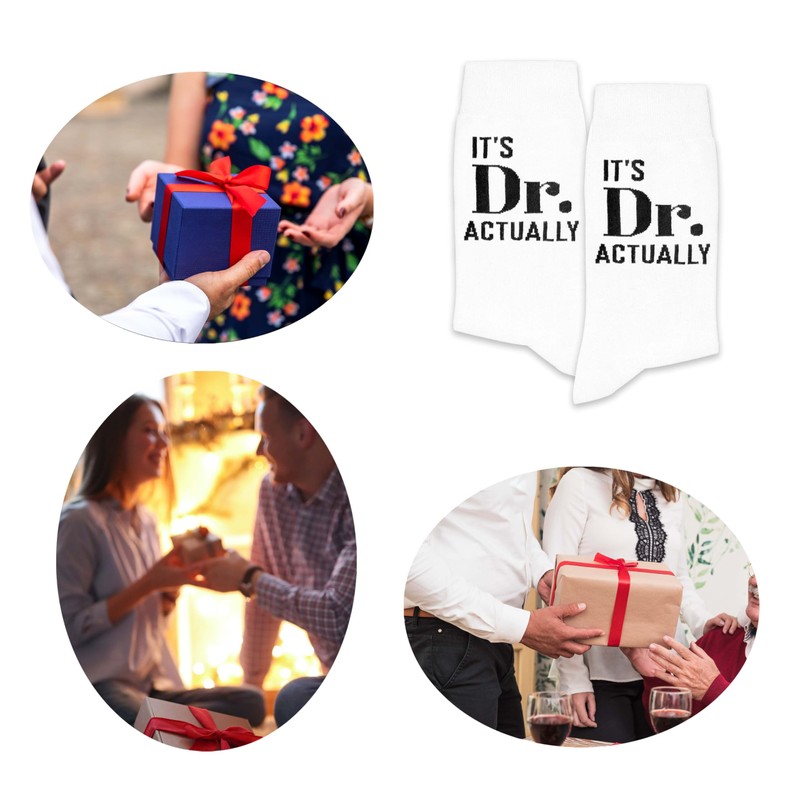 It’s Dr. Actually–Funny Novelty Socks Gifts for Doctors-Doctor Gifts for