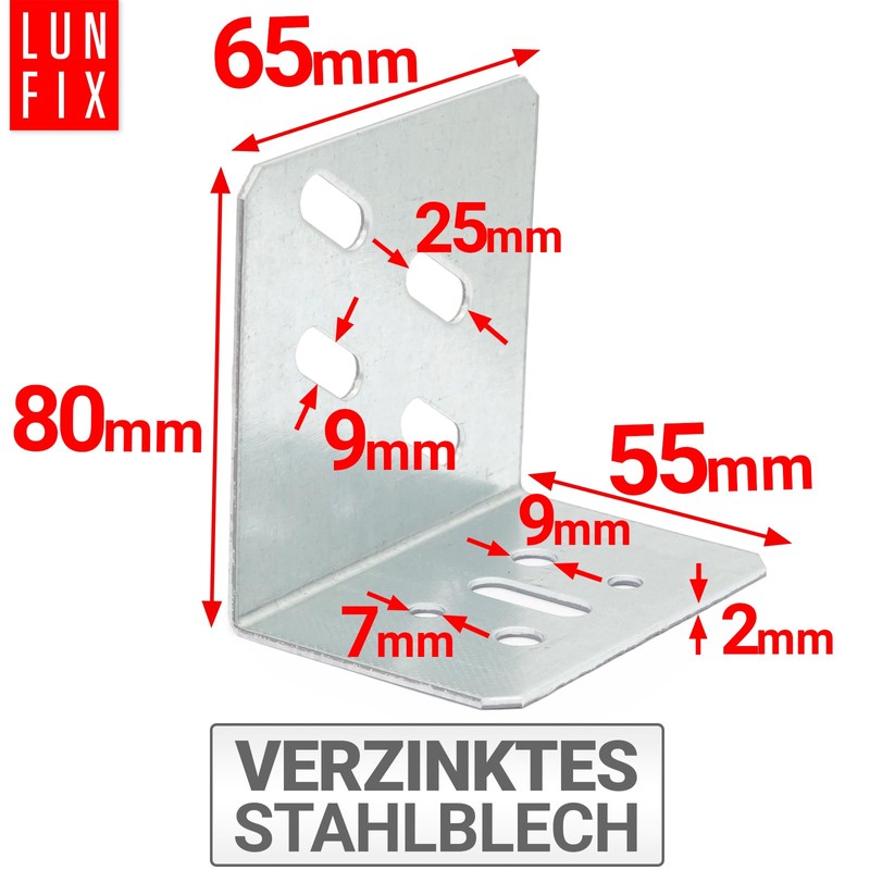 Door Post 80 x 55 x 65 mm Door Angle