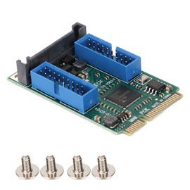 MINI PCI E to USB3.0 Expansion Card 5Gbps Transmission 19 20PIN High Compatibility PCIe Expansion Card for Computers