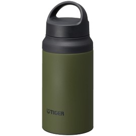 Tiger Water Bottle, 13.5 fl oz (400 ml), Lightweight, Stainless Steel Bottle, Mountain Climbing, Fall Foliage, Moss Forest MCZ-S040GZ