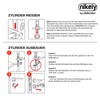 Gercar, profile cylinder, door lock, double cylinder, knob cylinder, including