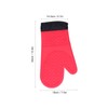 Silicone Oven Mitts with Cotton Heat Insulated Anti Scalding Baking