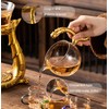 Glass Magnetic Tea Pot,Lazy Kungfu Drip Teapot with Infuser,Magnetic Water