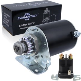 Ezamintaly 14 Teeth Starter and Relay Replacement for Briggs and Stratton 28D707 28M707 28N707 28N777 286702 286707 287707 289702 289707 31C707 31R707 31R977 31L777 28B702 28B707 31R777, 593934 693551