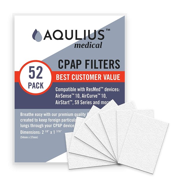 Disposable CPAP Filters (ONE Year Supply) - Fits All ResMed Air 10, Airsense 10, Aircurve 10, S9 Series, Airstart and More!…