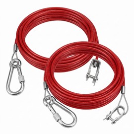 Pack of 2 Breakaway Rope Trailers, 1 m Brake Cable Trailer, Trailer Breakaway Rope, Safety Rope, Safety Rope Trailer, Car Breakaway Rope for All Types of Braked Trailers and Caravans