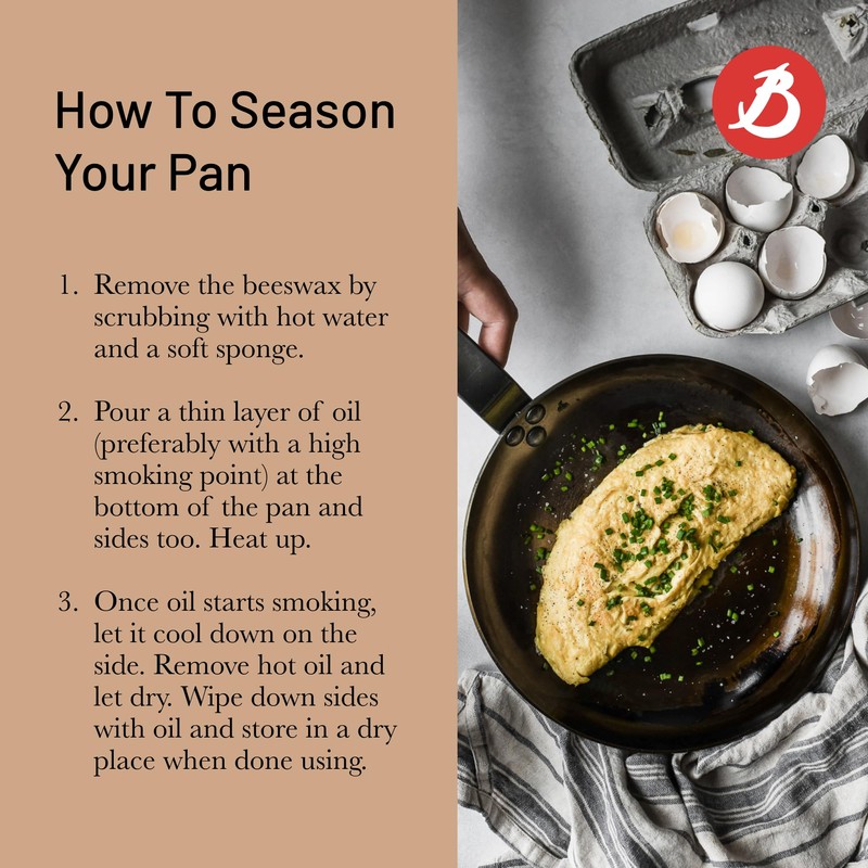 De Buyer MINERAL B Carbon Steel Crepe & Tortilla Pan