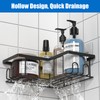 UUlioyer Corner Shower Caddy 3-Pack, Shower Shelf No Drilling, Bathroom