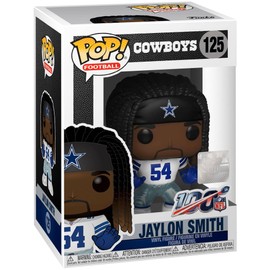 POP Football: Cowboys - Jaylon Smith Funko Vinyl Figure (Bundled with Compatible Box Protector Case), Multicolor, 3.75 inches