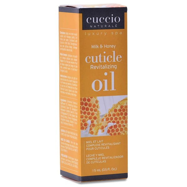 Cuccio Naturalé Milk & Honey Cuticle Revitalizing Oil - Lightweight Super-Penetrating - Nourish, Soothe & Moisturize - Paraben/Cruelty Free, w/ Natural Ingredients/Plant Based Preservatives - 0.50 oz