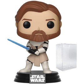 STAR WARS STAR WARS: Clone Wars - OBI Wan Kenobi Funko Pop! Vinyl Figure (Includes Compatible Pop Box Protector Case)
