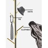 ZNMYDMT Freestanding Coat Rack with Natural Marble Base, 7 Heavy-Duty