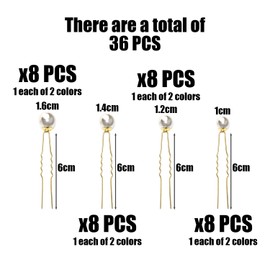 32 Pieces Pearl Hair Clips, Decorative Hair Clips For Girls, Bridal Pearl Hair Accessories, Rhinestone Hair Clips, Ball Hair Clips