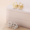 2 Pairs Cat Earrings for Women Cute Cartoon Cat Stud
