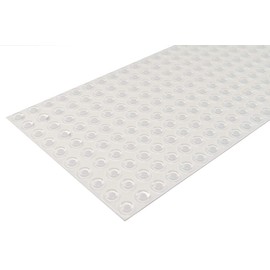 Cylindrical Flat Top Self-Adhesive Protective Non-Skid Rubber Feet .500" inches (12.7 mm) x .140" inches (3.5 mm) - 50 Pack - BS01 Clear