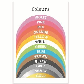 Colours Classroom Poster - Learning Colours - Elementary School - PreK Kindergarten - Art Class - 12 x 18 Inch - Classroom Decor - Classroom Must Haves - Back To School Decor - CPS0228