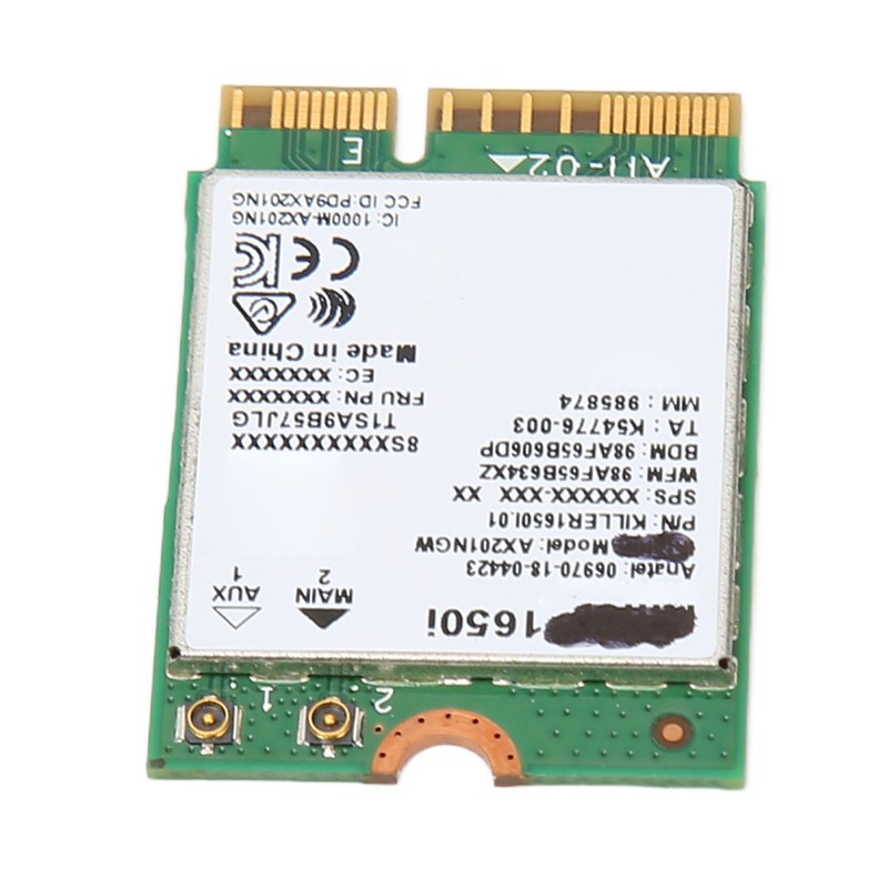 AX201NGW WiFi 6 Card for Win10 CNVIo2 Interface Dual Band