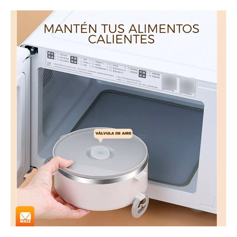 Maíz Contenedor Fiambrera Lunch Box Sopa Acero Inoxidable Termico