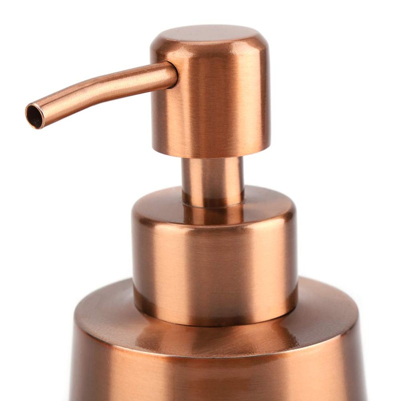 350ml Stainless Steel Liquid Soap Shampoo Lotion Dispenser Pump, Square