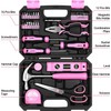 DeKo 42 PCS Pink Tool Set for Home Repair, Womens