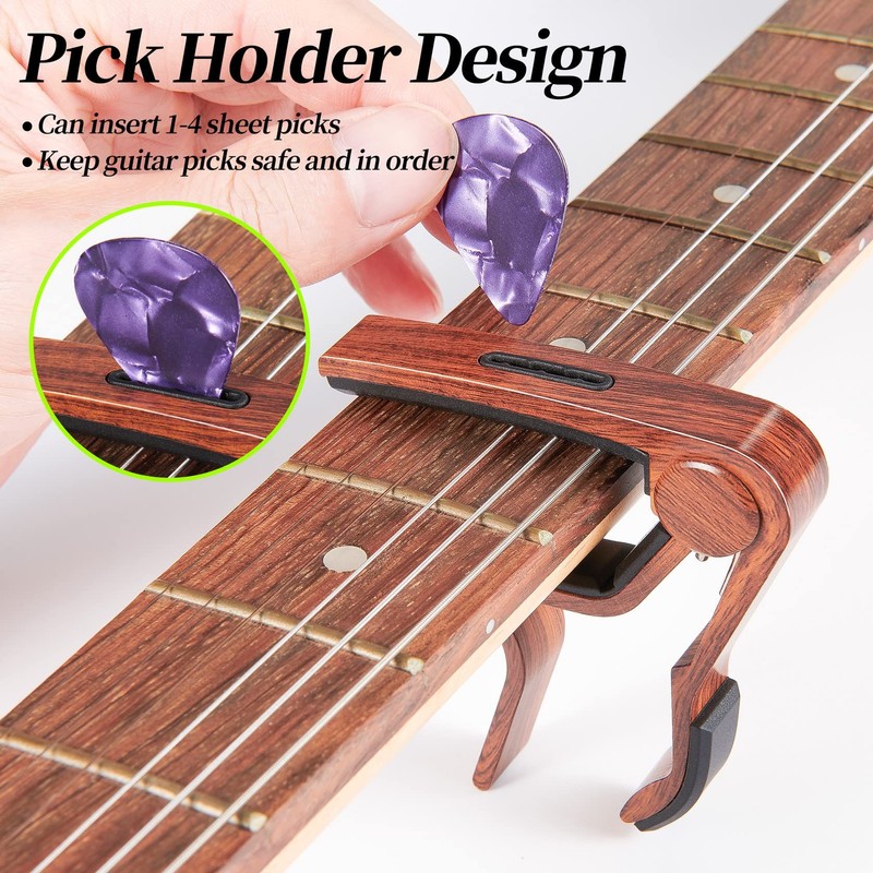 Capo Guitar Capo for Acoustic Electric Guitar Ukulele - 2