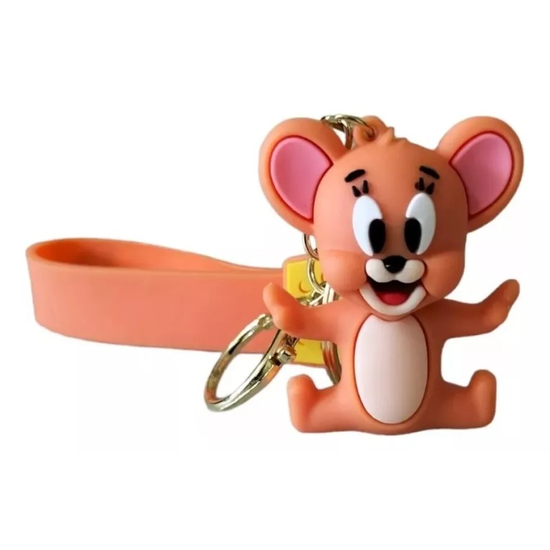 Movasa Duo Llavero Tom Y Jerry De Goma Con Gancho