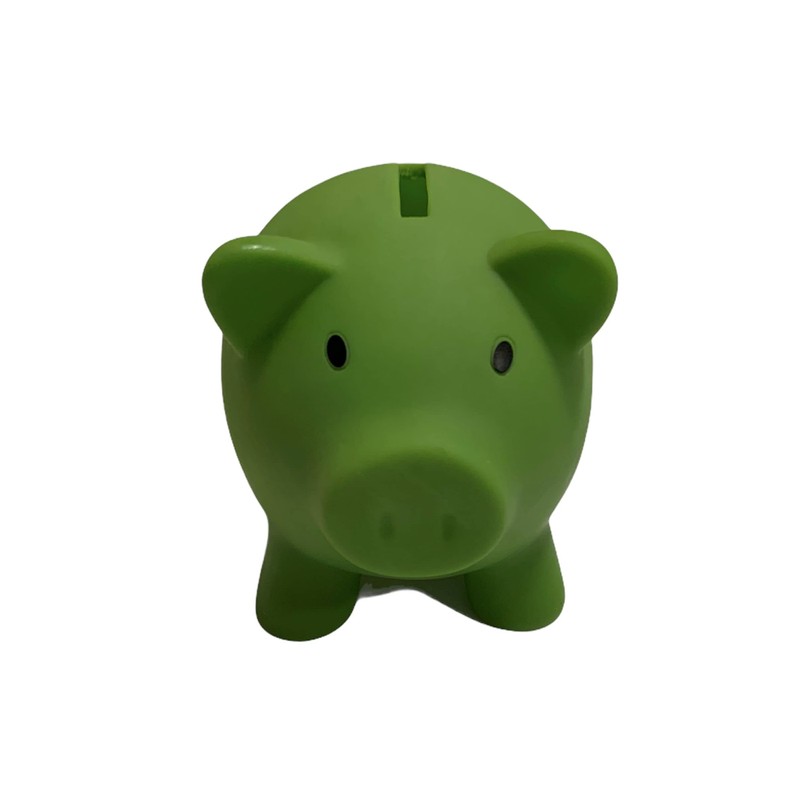 Piggy Bank PVC Soft Body Vibrant Colour Novelty Money Box