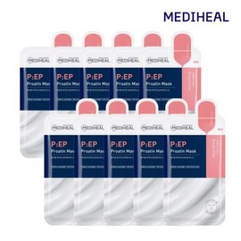 Mediheal PEP Proatin Mask 10 Sheets [Elasticity & Moisturizing] / 메디힐 피이피 프로아틴 마스크 10매 [탄력보습]