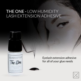 Lash Affair Eyelash Extension Glue, False Lash Semi-Permanent Professional Strong Adhesive for Individual Lashes, Lash Tech Artist Supplies, Quick-Dry, Latex Free, Low Fumes, Black, True Love, 5 ml